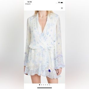 Rococo Sand dress - white and blue - S